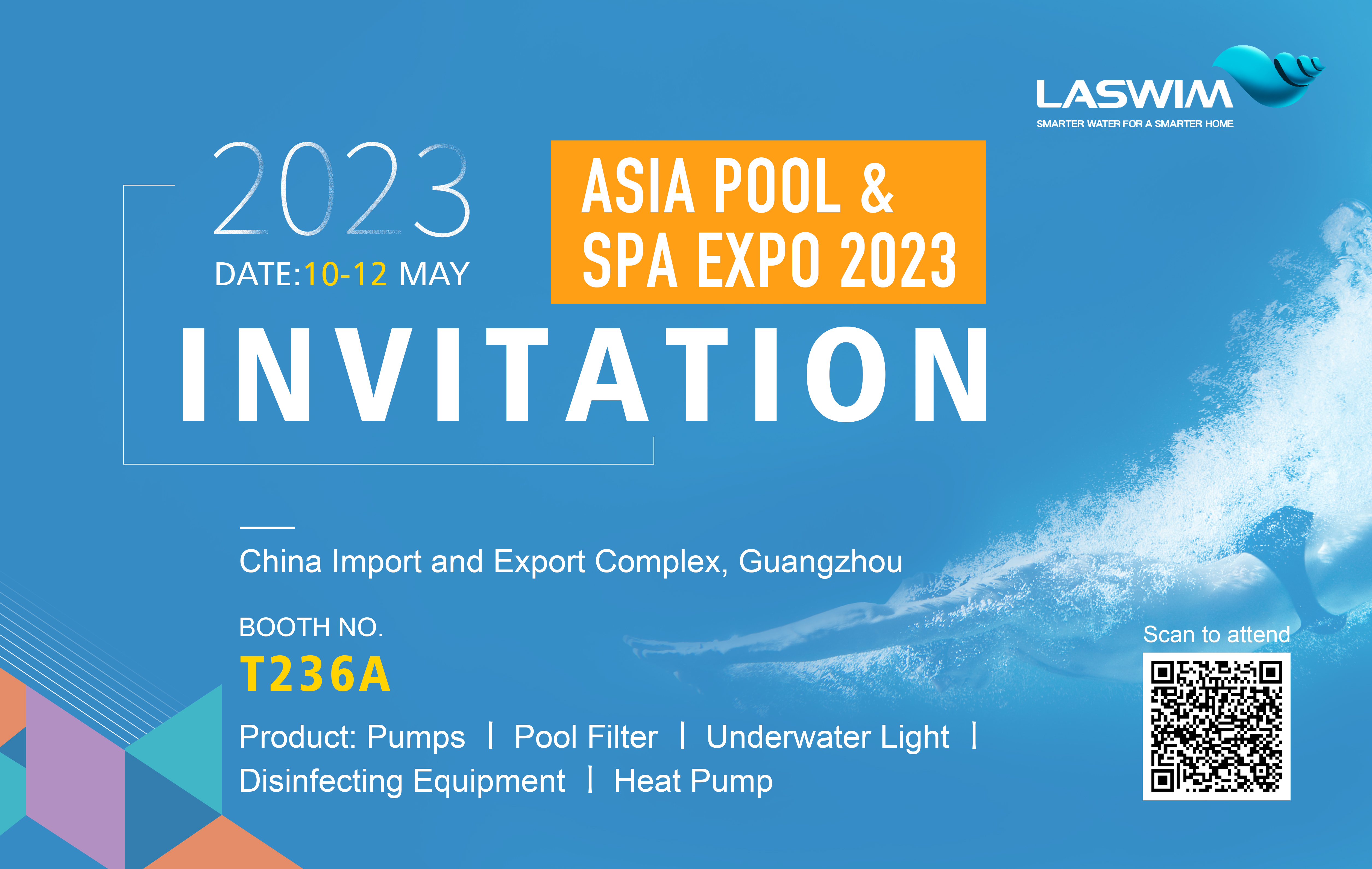 See you at the ASIA POOL & SPA EXPO 2023